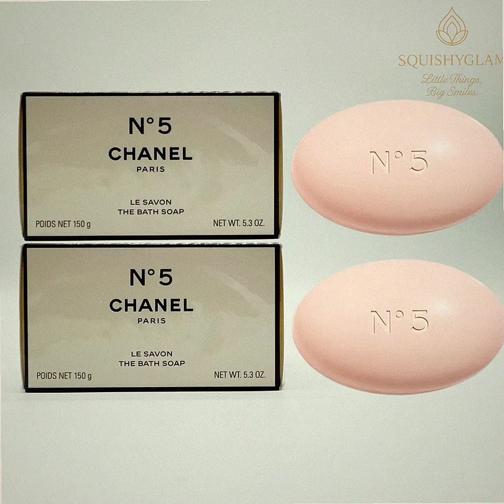 2 x Chanel No 5 Perfumed Bath Soap 5.2 oz / 150 g NEW in box, SEALED