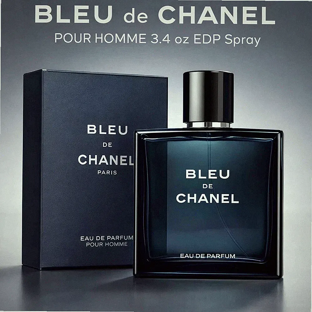 BLEU de CHANEL POUR HOMME 3.4 oz EDP Spray New Sealed - Free Shipping