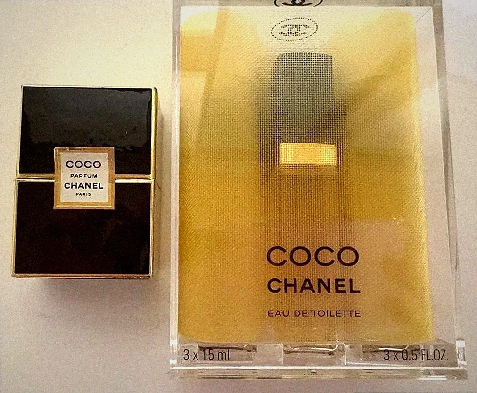 CHANEL COCO EDT Travel Purse Spray 3 × 15 ml & PARFUM Splash 7 ml Set w/Box New
