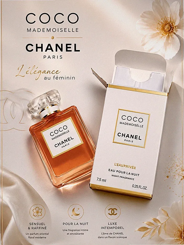 CHANEL Coco Mademoiselle Night Fragrance Spray Travel Size 0.25 fl oz