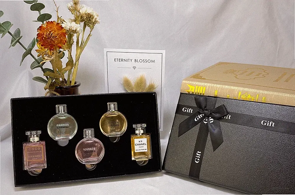 Chanel Perfume Gift Set 5x7.5ml - Chanel No.5, Chanel Chances, Coco Mademoiselle