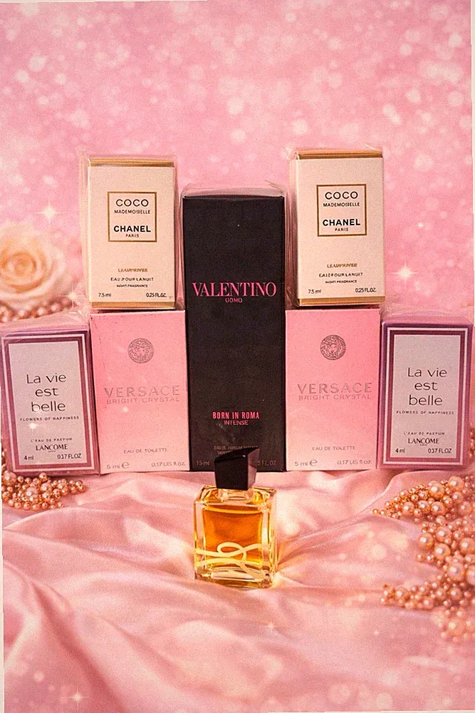 Designer Perfume Gift Set 🎁 Valentino Chanel Versace Lancôme Mini Bundle”